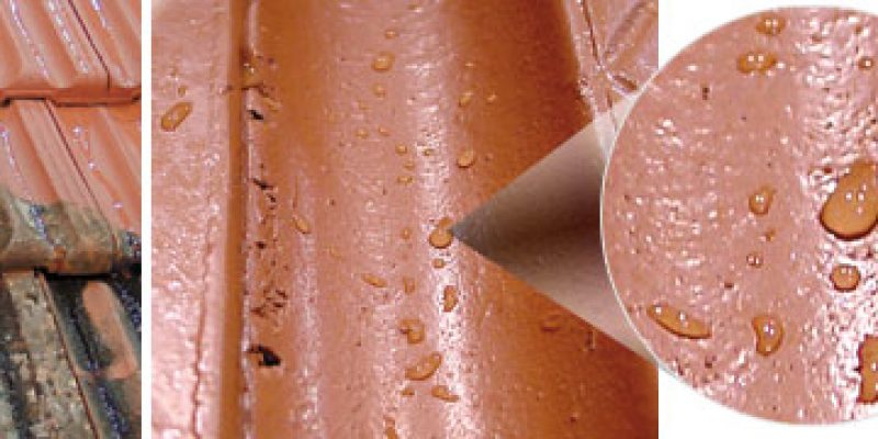 Troisième étape : passage de l’hydrofuge incolore ou coloré